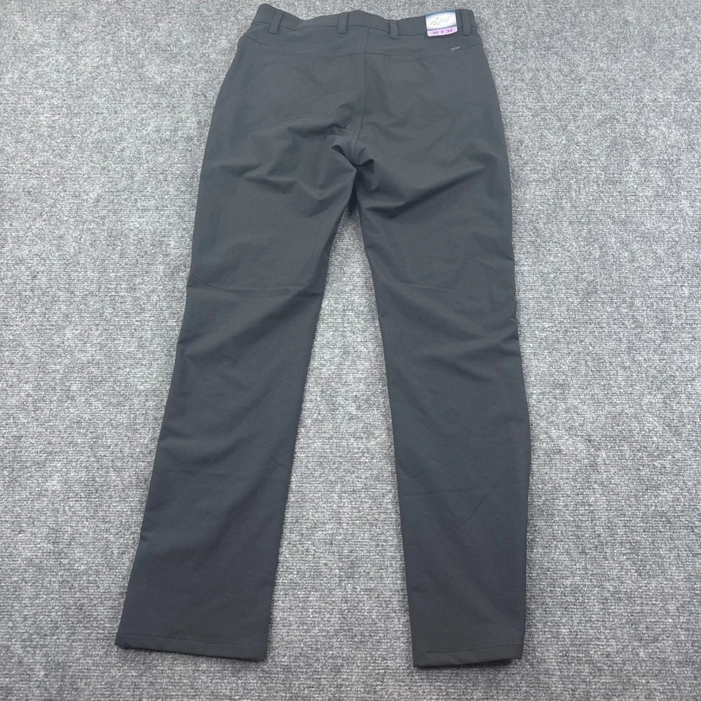 Greg Norman Golf Pants 30x32 Black Performance Stretch Tech Trousers NWT Mens - Picture 3 of 8